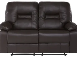 Sohvat<Beliani Ruskea Keinonahkainen Sohvaryhma Bergen