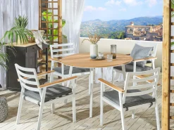 Best Sale Beliani Ruskea Pyorea Puutarhan Ruokapoyta O 105 Cm Cavoli