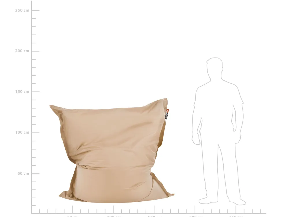 Lastenhuone<Beliani Sakkituoli Kangas Hiekanruskea 140 X 180 Cm Fuzzy