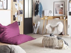 Cheap Beliani Sakkituoli Kangas Purppura 140 X 180 Cm Fuzzy