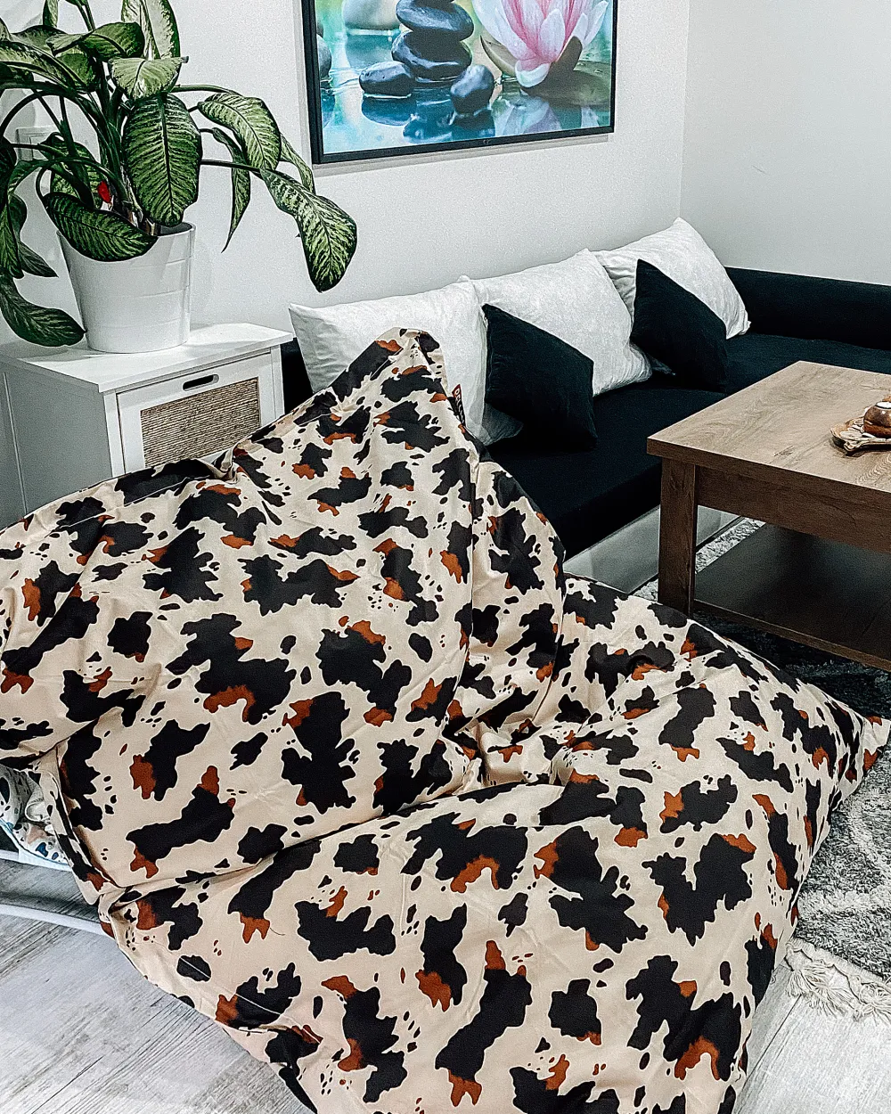 Online Beliani Sakkituoli Nailon Beige/Ruskea 140 X 180 Cm Fuzzy