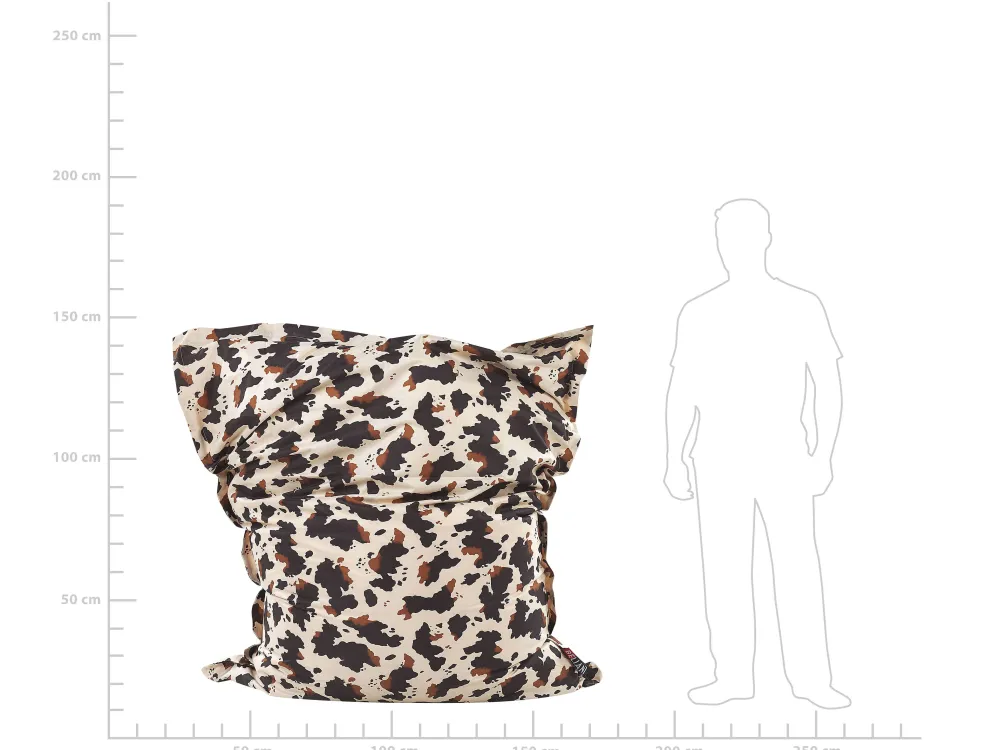 Online Beliani Sakkituoli Nailon Beige/Ruskea 140 X 180 Cm Fuzzy