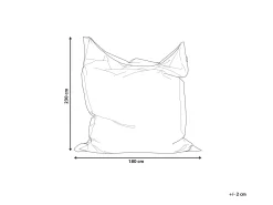 Lastenhuone<Beliani Sakkituoli Nailon Hopea 180 X 230 Cm Fuzzy