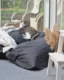 Fashion Beliani Sakkituoli Nailon Musta 140 X 180 Cm Fuzzy