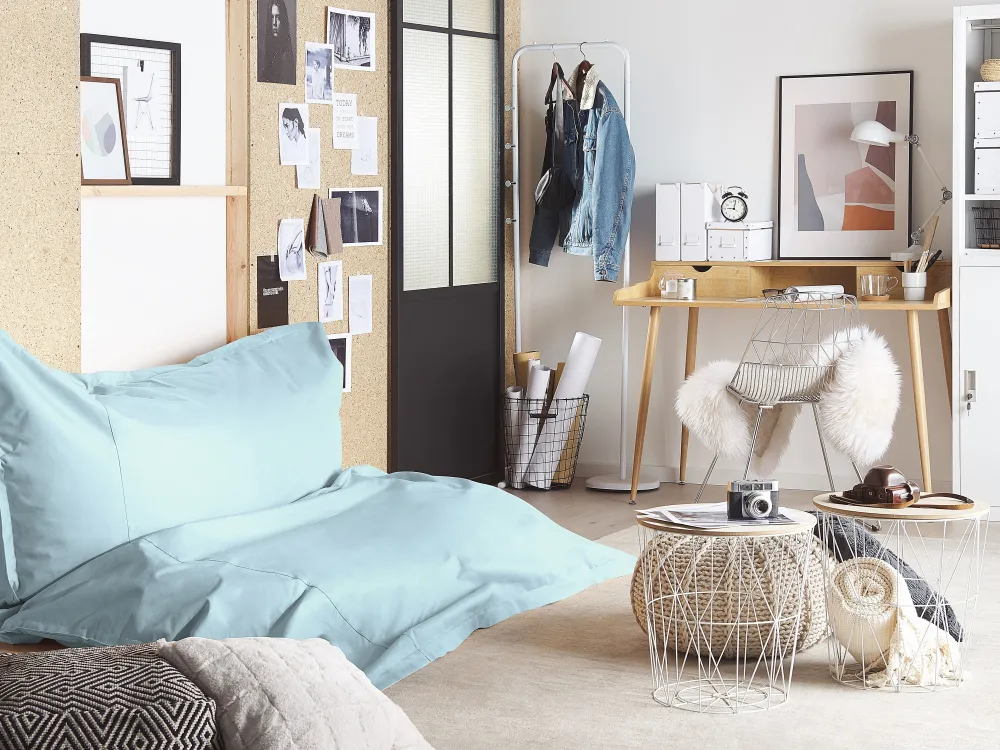 Lastenhuone<Beliani Sakkituoli Nailon Vaaleansininen 180 X 230 Cm Fuzzy