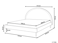 Cheap Beliani Sanky Buklee Valkoinen 160 X 200 Cm Margut
