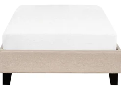 Sängyt<Beliani Sanky Kangas Beige 90 X 200 Cm Roanne