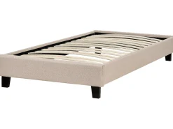 Sängyt<Beliani Sanky Kangas Beige 90 X 200 Cm Roanne