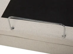 Sängyt<Beliani Sanky Kangas Sahkosaadettava Beige 90 X 200 Cm Duke