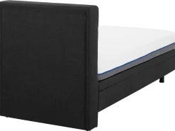 Sängyt<Beliani Sanky Kangas Sahkosaadettava Tummanharmaa 80 X 200 Cm Duke