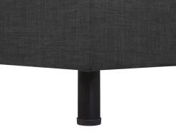 Sängyt<Beliani Sanky Kangas Sahkosaadettava Tummanharmaa 80 X 200 Cm Duke