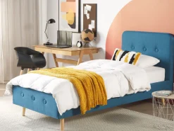 New Beliani Sanky Kangas Tummansininen 90 X 200 Cm Rennes