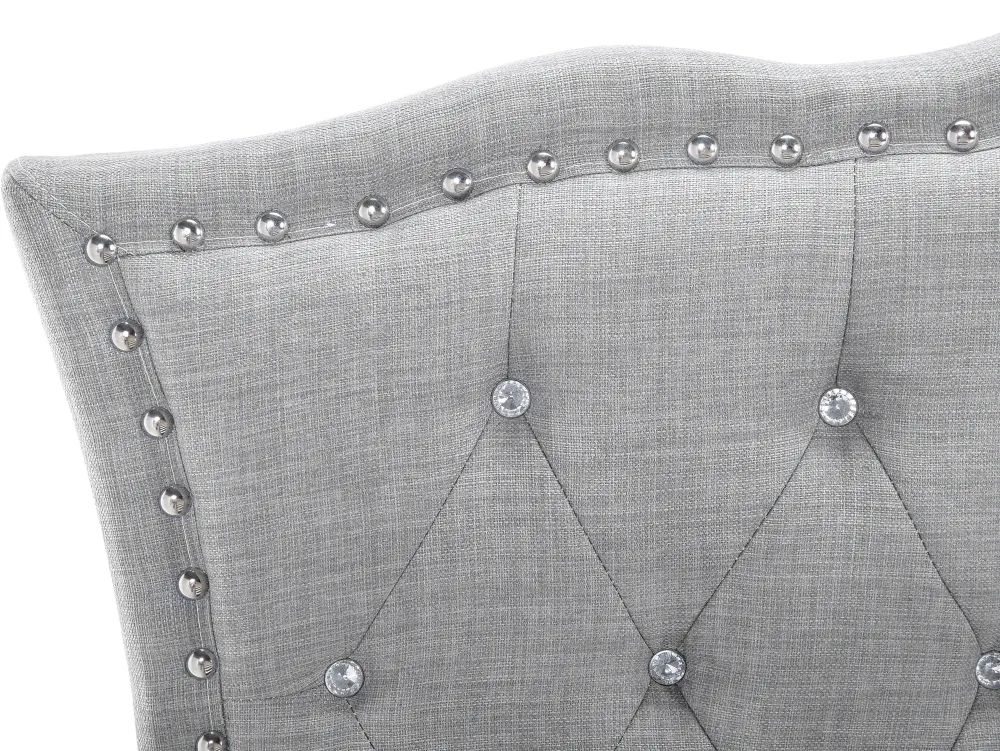 Lastenhuone<Beliani Sanky Kangas Vaaleanharmaa 90 X 200 Cm Metz