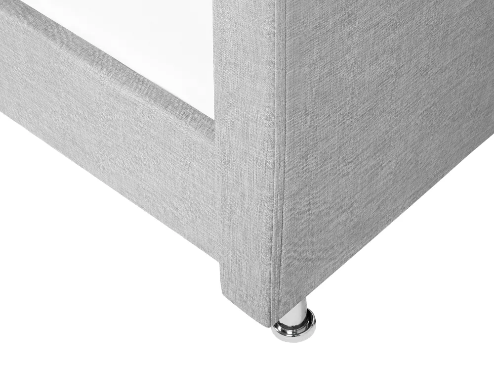 Lastenhuone<Beliani Sanky Kangas Vaaleanharmaa 90 X 200 Cm Metz