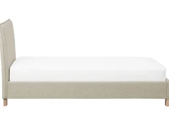 Sängyt<Beliani Sanky Kangas Vaaleanharmaa 90 X 200 Cm Sennez