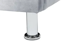 Lastenhuone<Beliani Sanky Sametti Harmaa 90 X 200 Cm Metz