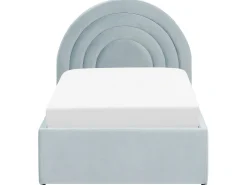 Sängyt<Beliani Sanky Sametti Säilytystila Vaaleansininen 90 X 200 Cm Anet