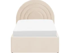 Online Beliani Sanky Sametti Säilytystila Beige 90 X 200 Cm Anet