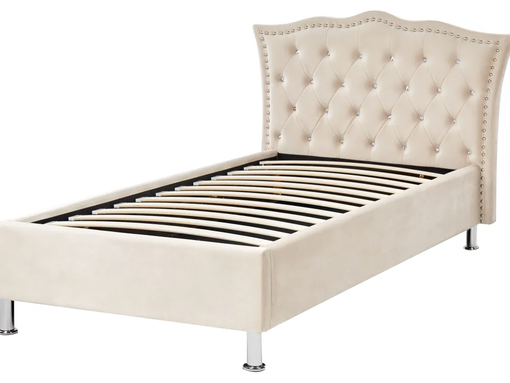 Lastenhuone<Beliani Sanky Sametti Säilytystila Beige 90 X 200 Cm Metz