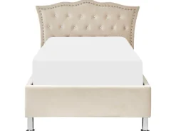 Lastenhuone<Beliani Sanky Sametti Säilytystila Beige 90 X 200 Cm Metz