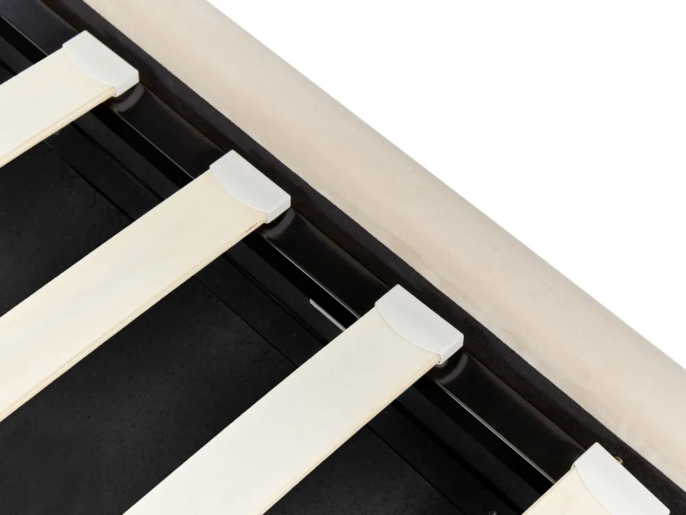 Lastenhuone<Beliani Sanky Sametti Säilytystila Beige 90 X 200 Cm Metz