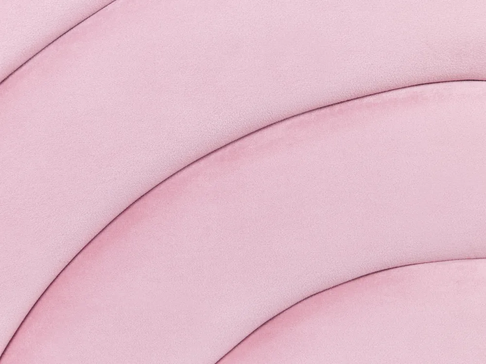 Lastenhuone<Beliani Sanky Sametti Säilytystila Vaaleanpunainen 90 X 200 Cm Anet