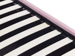 Lastenhuone<Beliani Sanky Sametti Säilytystila Vaaleanpunainen 90 X 200 Cm Anet