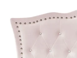 Best Sale Beliani Sanky Sametti Säilytystila Pastellipinkki 90 X 200 Cm Metz