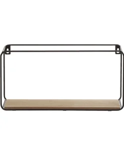 Sale Beliani Seinahylly 5 Hyllya Metalli Musta/Vaalea Puu 4 Kpl Brito