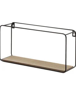 Sale Beliani Seinahylly 5 Hyllya Metalli Musta/Vaalea Puu 4 Kpl Brito