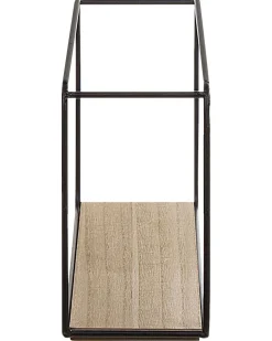 Sale Beliani Seinahylly 5 Hyllya Metalli Musta/Vaalea Puu 4 Kpl Brito