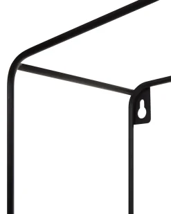 Sale Beliani Seinahylly 5 Hyllya Metalli Musta/Vaalea Puu 4 Kpl Brito