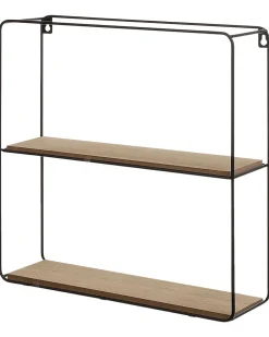Sale Beliani Seinahylly 5 Hyllya Metalli Musta/Vaalea Puu 4 Kpl Brito