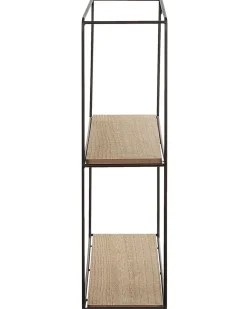 Sale Beliani Seinahylly 5 Hyllya Metalli Musta/Vaalea Puu 4 Kpl Brito