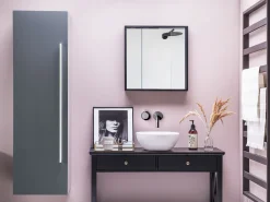 Säilytys<Beliani Seinakaappi 4 Hyllya Harmaa Mataro