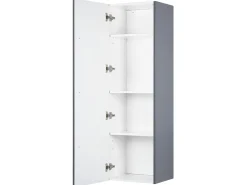 Säilytys<Beliani Seinakaappi 4 Hyllya Harmaa Mataro