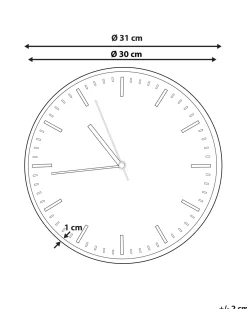 Lastenhuone<Beliani Seinakello Vaaleanharmaa 31 Cm Gordola