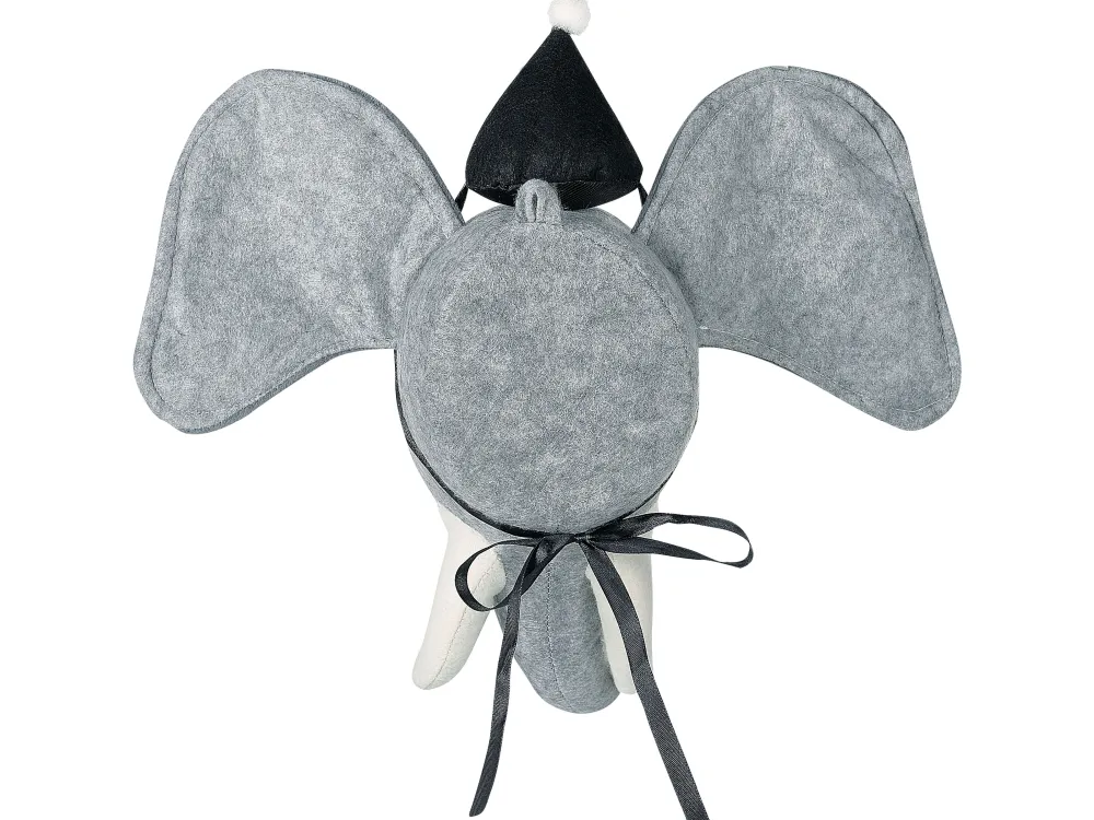 Lastenhuone<Beliani Seinakoriste Elefantti Harmaa 36 X 36 Cm Badou