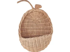 Fashion Beliani Seinakoriste Omena Rottinki Luonnonvari 40 X 24 Cm Makonde