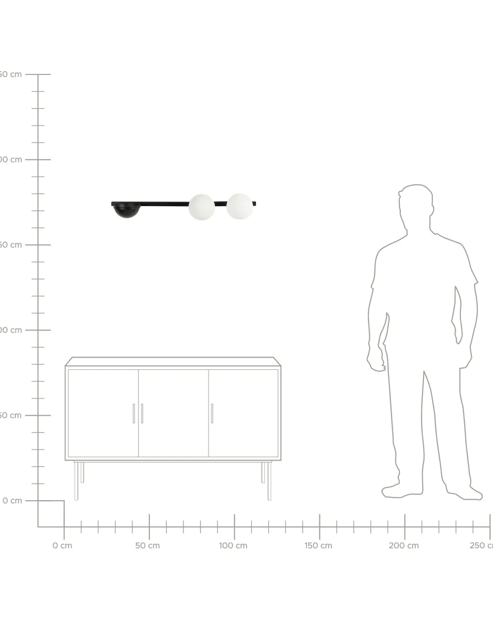 Valaisimet<Beliani Seinavalaisin 2 Polttimoa Rauta Kukkaruukku Musta Isabella