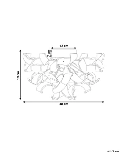Valaisimet<Beliani Seinavalaisin 3 Polttimoa Alumiini Hopea Icana