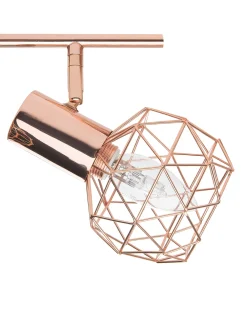 Valaisimet<Beliani Seinavalaisin 4 Polttimoa Metalli Kupari Chenab