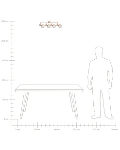 Valaisimet<Beliani Seinavalaisin 4 Polttimoa Metalli Kupari Chenab