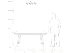 Valaisimet<Beliani Seinavalaisin 4 Polttimoa Metalli Hopea Chenab