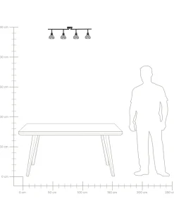 Valaisimet<Beliani Seinavalaisin 4 Polttimoa Metalli Musta Erma