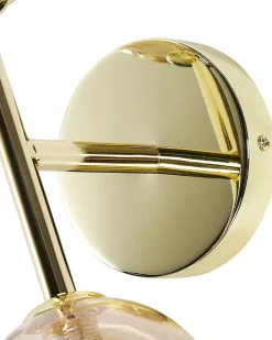 Valaisimet<Beliani Seinavalaisin 2 Polttimoa Teras Kulta Ramis