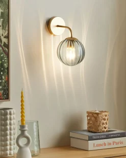 Sale Beliani Seinavalaisin Lasi Sininen Boomi