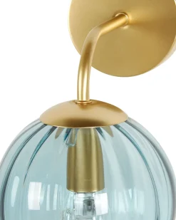 Sale Beliani Seinavalaisin Lasi Sininen Boomi