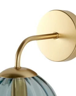 Sale Beliani Seinavalaisin Lasi Sininen Boomi