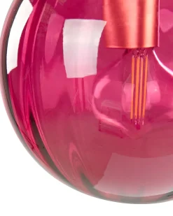 Valaisimet<Beliani Seinavalaisin Lasi Viininpunainen Boomi